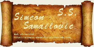 Simeon Samailović vizit kartica